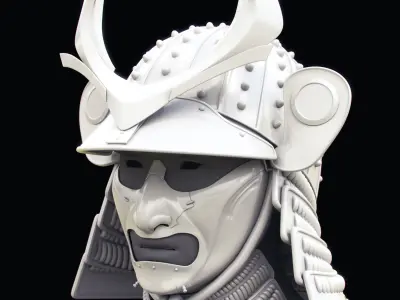 Samurai Helmet 3D model purchase