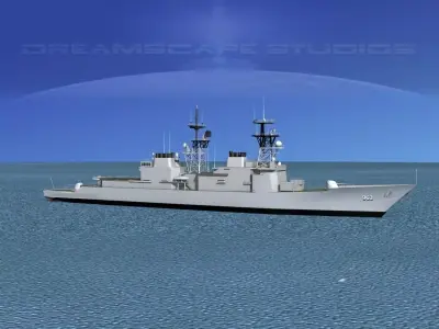 Spruance Class DD963 USS Spruance 3D model