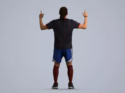 00497Mateo007 - Adult Caucasian male exercising in sports 3D model