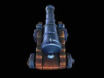 Cartoon Cannon 3D model purchase