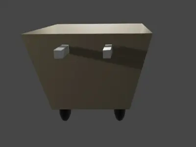 Cart with Wheelers 3D model