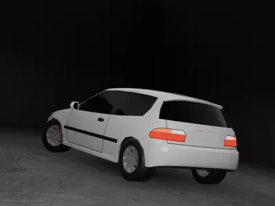 Stylized Honda Civic EG - Game Ready Low-poly 3D model