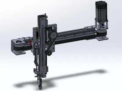 robot 2 axis 3D model