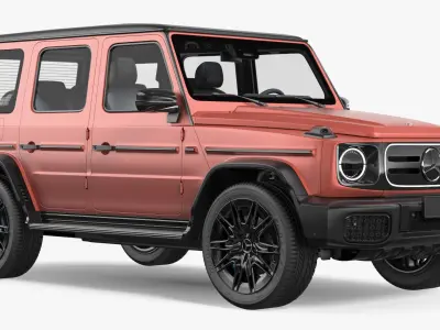 Mercedes-Benz G580 2025 Red 3D model