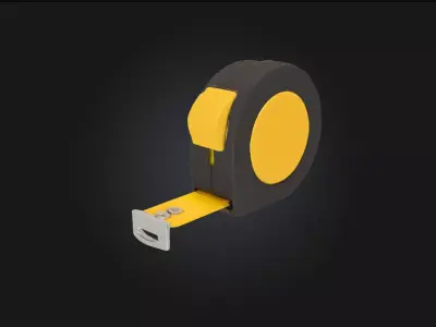 Tape Measure  Precision Tool for Practical Scenes 3D model