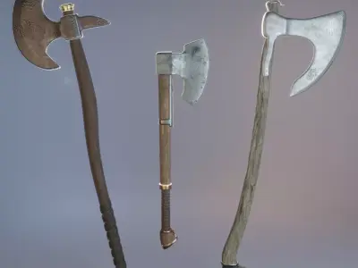 Battleaxe Asset Free low-poly 3D model
