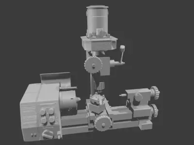 Mini Lathe - Mill Machine 3D model