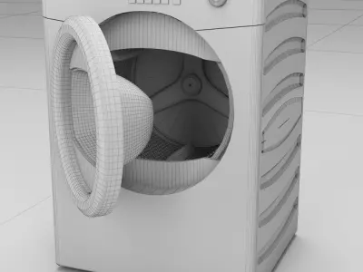 washing machine 3D model 6