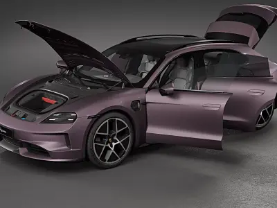 2025 Porsche Taycan Sport Turismo 3D model