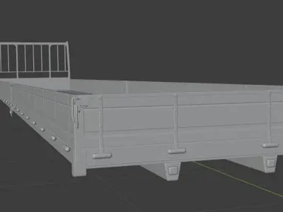 Korea Cargo Trunk for Trucks 3D model