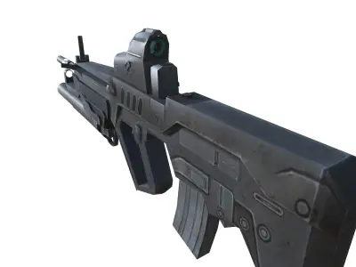 10-TAR21-gun model 3d game ready model Low-poly 3D model Low-poly 3D model