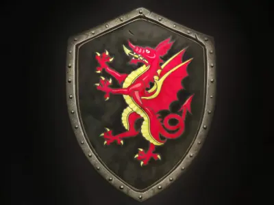 Dragon Shield Concept in ZBrush - ZTL File 3D model