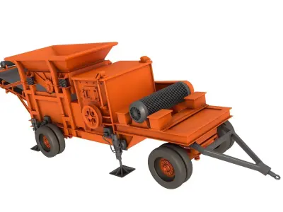 Stone Crusher Machine 3D model purchase