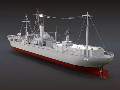 AGTR-5 USS Liberty 3D model
