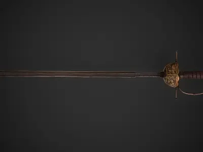 Acies - Inquisitor Rapier Low-poly 3D model
