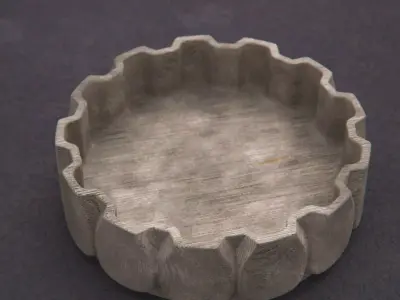 Unique ceramic wood kitchen art Stl  3D model