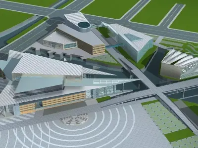 Commercial Building 3D model 19