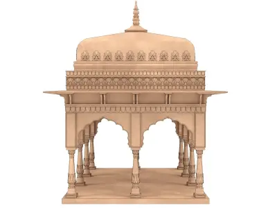 Indian Palace Dome 3D model get