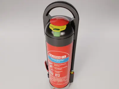 Gloria F6 Custom Design Fire Extinguisher Low-poly 3D model