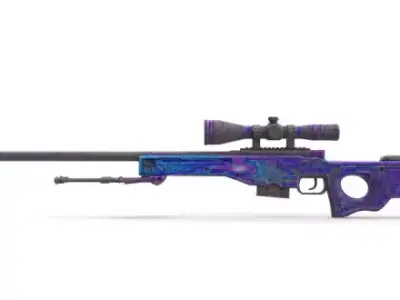 AWP Dragon Lore with Skins 3D model