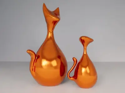 Cat sculpture 3D model 3D model