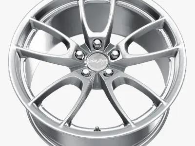 Carroll Shelby Wheel Company CS5 Wheel Chrome Powder Mustang 3D model