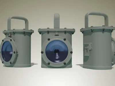 Navy Lamp WWII 3D model