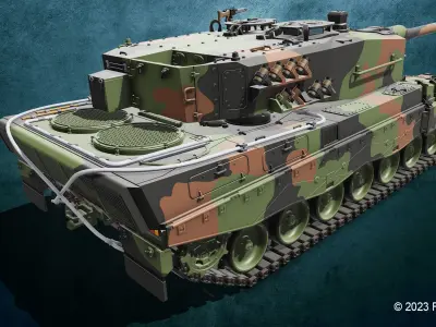 Leopard 2 A4 3D print model