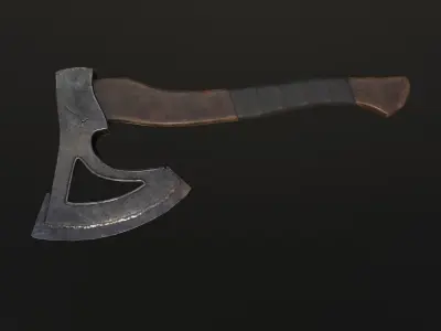 Axe tomahawk Low-poly 3D model