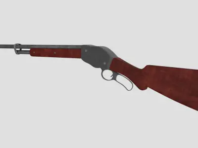 Shotgun Low-Poly Low-poly 3D model