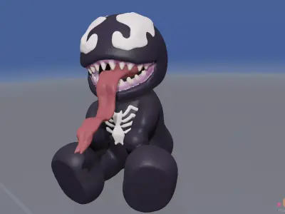Venom Chibi Cute 3D model