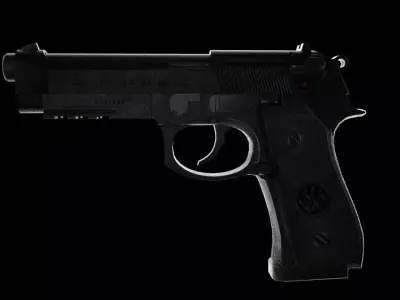 Beretta M 92 FS Free low-poly 3D model