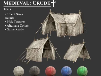 Medieval Collection Campground 3D Model Pack purchase