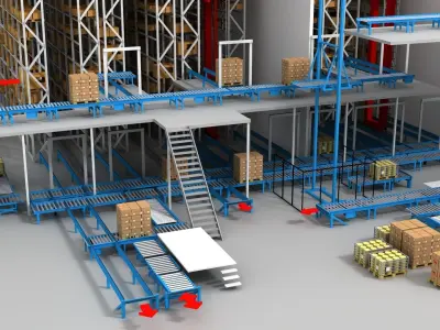Industry  Low-poly 3D model