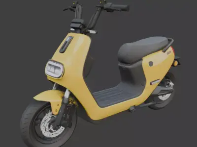 Stylized Electric Scooter 3D Model 3D model purchase