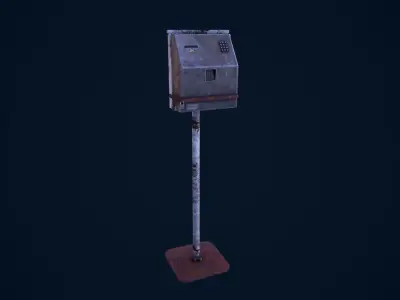 Electric Box Low-poly 3D model get