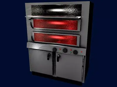 INDUSTRIAL KITCHEN PIZZA OWEN 3D model