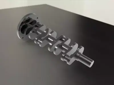 Crank shaft Free 3D model by surajmal-1 from CGTrader
