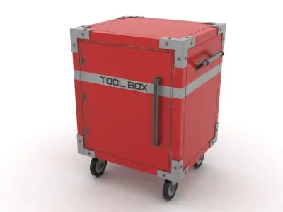 Tool box Low-poly 3D model