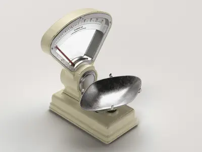 Vintage Grocery Store Scale 3D model