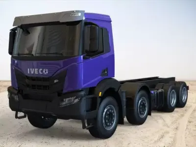 Iveco Truck  Low-poly 3D model