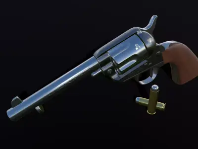 Colt Peacemaker Low-poly 3D model purchase