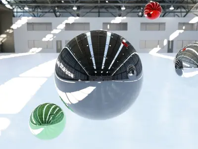 HDRI - Airplane Hangar Interior 8 Texture