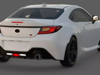 2022 Toyota GR86 3D Model  Lightweight Sports Coupe 3D model