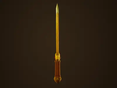 Copper Sword - Game Ready Weapon Low-poly 3D model
