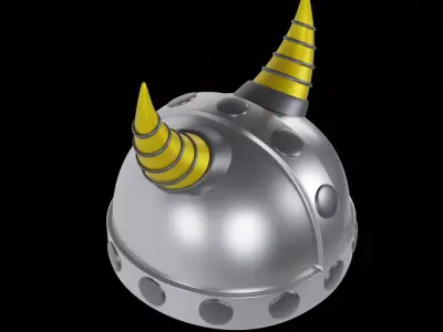 Warrior Helmet Free low-poly 3D model
