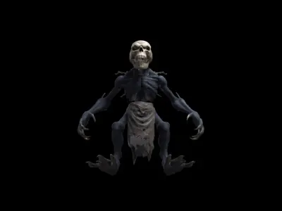 3d Model Skull Monsters And Zombies 3D model
