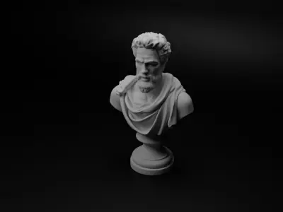 Italian Condottieri Bust Chess 3D print model buy
