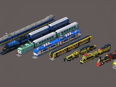 LEGO Train Package 3D model