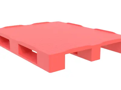 Plastic Pallet 02 3D model